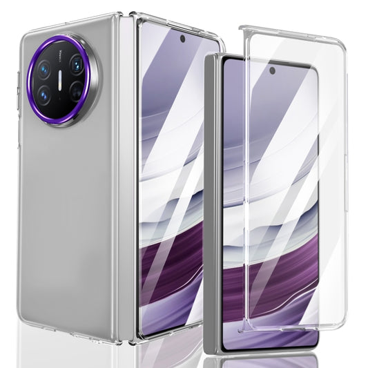 For Huawei Mate X5 lce Folding Series Integrated Clear PC Phone Case(Purple) - Huawei Cases by PMC Jewellery | Online Shopping South Africa | PMC Jewellery | Buy Now Pay Later Mobicred