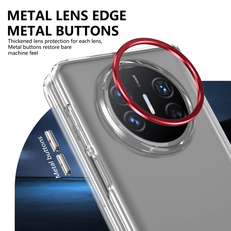 For Huawei Mate X3 lce Folding Series Integrated Clear PC Phone Case(Red) - Huawei Cases by PMC TechLife | Online Shopping South Africa | PMC TechLife | Buy Now Pay Later Mobicred