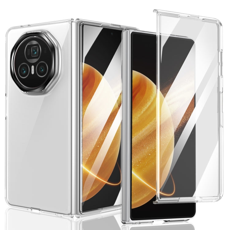 For Honor Magic V3 lce Folding Series Integrated Clear PC Phone Case(Black) - Honor Cases by PMC TechLife | Online Shopping South Africa | PMC TechLife | Buy Now Pay Later Mobicred