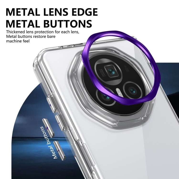 For Honor Magic V3 lce Folding Series Integrated Clear PC Phone Case(Purple) - Honor Cases by PMC TechLife | Online Shopping South Africa | PMC TechLife | Buy Now Pay Later Mobicred
