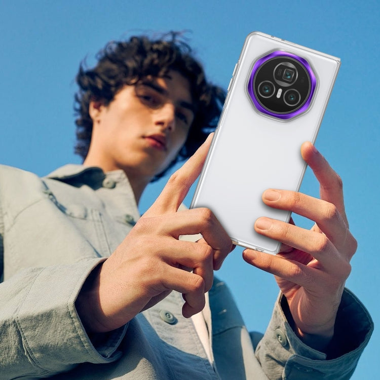 For Honor Magic V3 lce Folding Series Integrated Clear PC Phone Case(Purple) - Honor Cases by PMC TechLife | Online Shopping South Africa | PMC TechLife | Buy Now Pay Later Mobicred