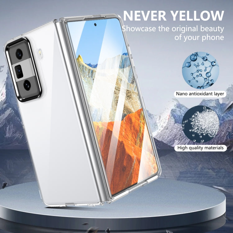 For Honor Magic Vs3 lce Folding Series Integrated Clear PC Phone Case(Black) - Honor Cases by PMC TechLife | Online Shopping South Africa | PMC TechLife | Buy Now Pay Later Mobicred
