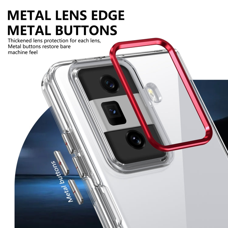 For Honor Magic Vs3 lce Folding Series Integrated Clear PC Phone Case(Red) - Honor Cases by PMC TechLife | Online Shopping South Africa | PMC TechLife | Buy Now Pay Later Mobicred