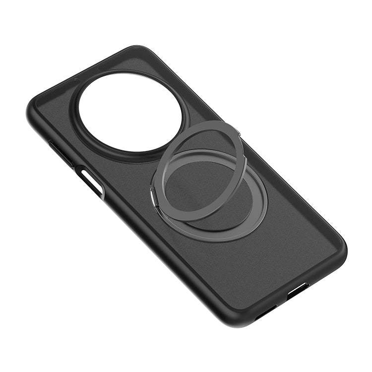 For Huawei Mate 70 Pro / 70 Pro+ Frosted 360 Degree Rotating Holder Phone Case(Black) - Huawei Cases by PMC TechLife | Online Shopping South Africa | PMC TechLife | Buy Now Pay Later Mobicred