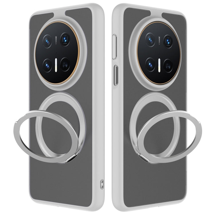 For Huawei Mate 70 Pro / 70 Pro+ Frosted 360 Degree Rotating Holder Phone Case(Grey) - Huawei Cases by PMC TechLife | Online Shopping South Africa | PMC TechLife | Buy Now Pay Later Mobicred