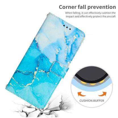 For Samsung Galaxy S25 Ultra 5G Painted Marble Pattern Leather Phone Case(Blue Green) - Galaxy S25 Ultra 5G Cases by PMC Jewellery | Online Shopping South Africa | PMC Jewellery | Buy Now Pay Later Mobicred