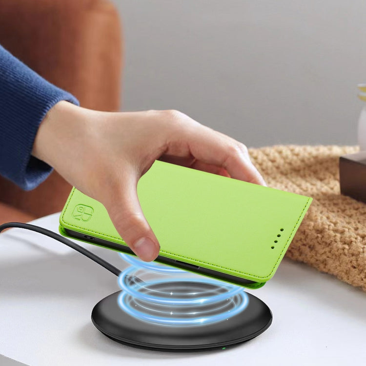 For DOOGEE N55 Plus RC01 Dual-Folded Magnetic Suction RFID Leather Phone Case(Grass Green) - Doogee Cases by PMC TechLife | Online Shopping South Africa | PMC TechLife | Buy Now Pay Later Mobicred