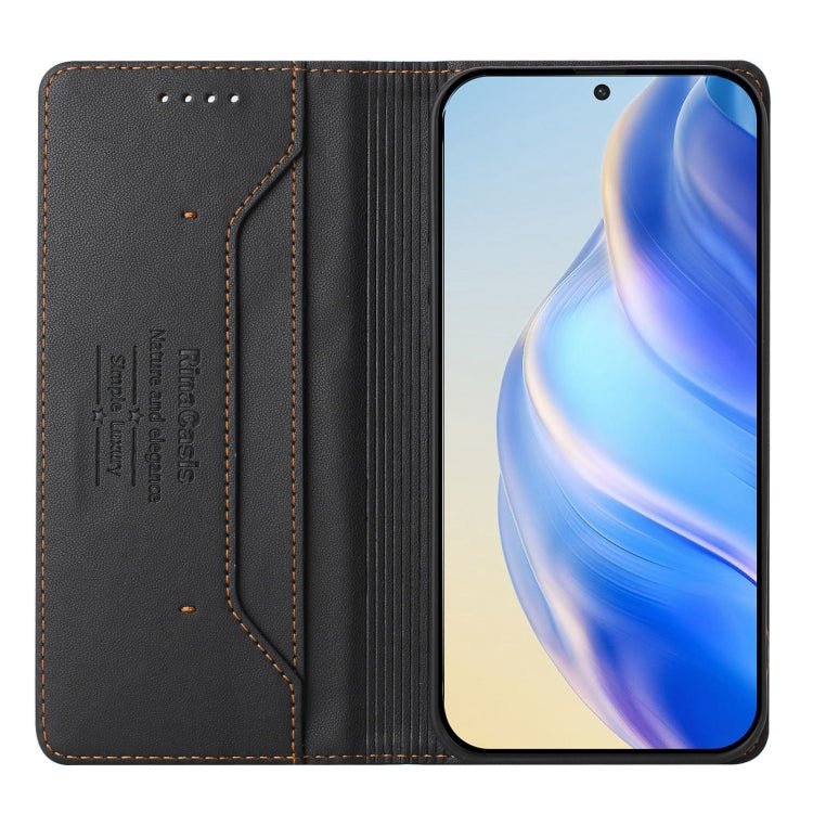 For Ulefone Note 17 Pro RC01 Dual-Folded Magnetic Suction RFID Leather Phone Case(Black) - Ulefone Cases by PMC TechLife | Online Shopping South Africa | PMC TechLife | Buy Now Pay Later Mobicred