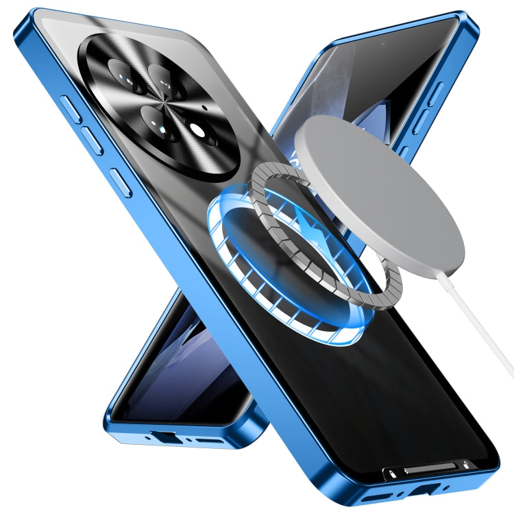 For OnePlus 13 MagSafe Magnetic Frosted Metal Phone Case(Blue) - OnePlus Cases by PMC TechLife | Online Shopping South Africa | PMC TechLife | Buy Now Pay Later Mobicred