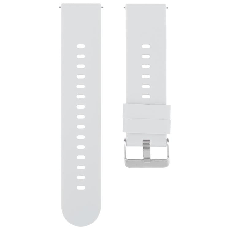 20mm Solid Color Steel Buckle Silicone Watch Band(Starlight) - 20mm Bands by PMc TechLife | Online Shopping South Africa | PMc TechLife | Buy Now Pay Later Mobicred