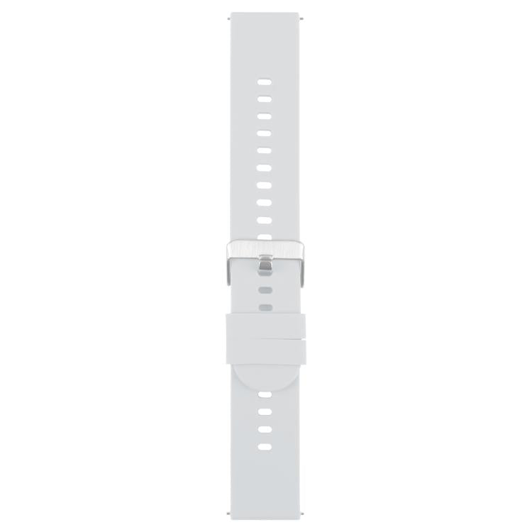 20mm Solid Color Steel Buckle Silicone Watch Band(Starlight) - 20mm Bands by PMc TechLife | Online Shopping South Africa | PMc TechLife | Buy Now Pay Later Mobicred