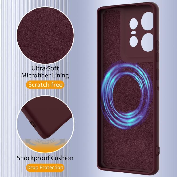 For Motorola Edge 50 Ultra Shockproof Silicone Magsafe Phone Case(Plum Color) - free shipping - PMC TechLife - Order now!