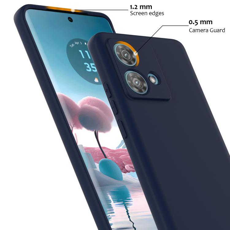 For Motorola Edge 40 Neo Shockproof Silicone Magsafe Phone Case(Navy Blue) - free shipping - PMC TechLife - Order now!