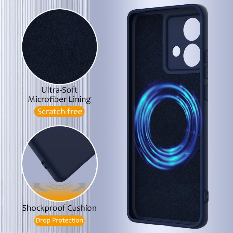 For Motorola Edge 40 Neo Shockproof Silicone Magsafe Phone Case(Navy Blue) - free shipping - PMC TechLife - Order now!