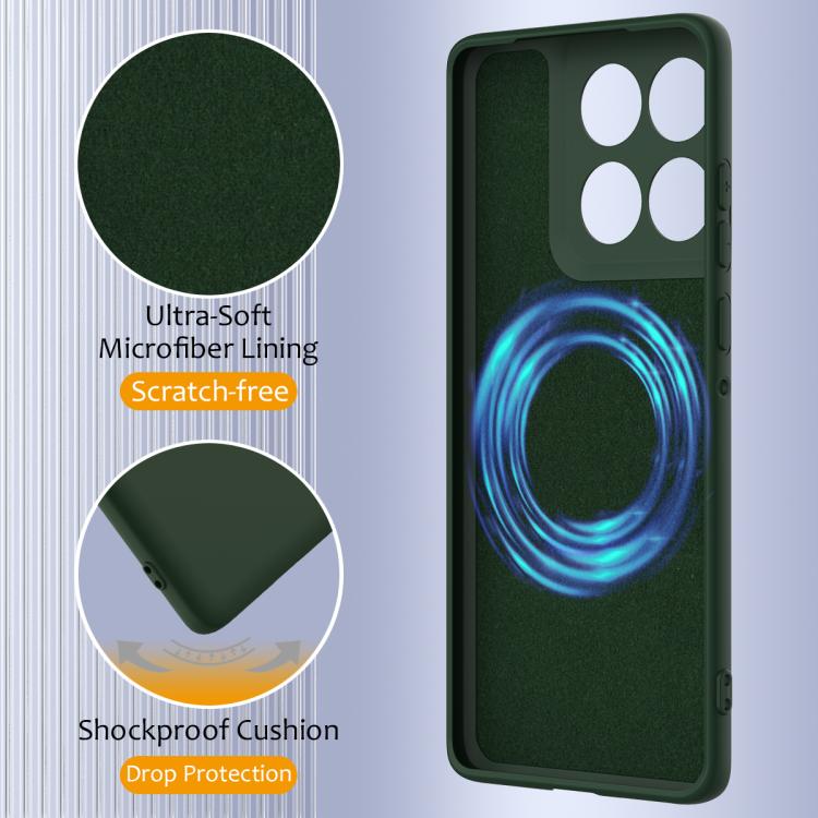 For Motorola Edge 2025 5G Shockproof Silicone Magsafe Phone Case(Dark Green) - free shipping - PMC TechLife - Order now!