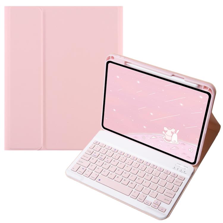 For OPPO Pad 3 / Pad 2 Candy Color Bluetooth Keyboard Leather Case, Square Keys(Pink) - Others Keyboard by PMC TechLife | Online Shopping South Africa | PMC TechLife | Buy Now Pay Later Mobicred