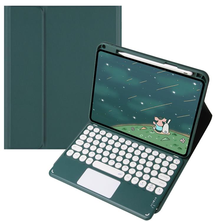 For OPPO Pad 3 / Pad 2 Candy Color Bluetooth Keyboard Leather Case, Round Key with Touchpad(Green) - OPPO Keyboard by PMC TechLife | Online Shopping South Africa | PMC TechLife | Buy Now Pay Later Mobicred