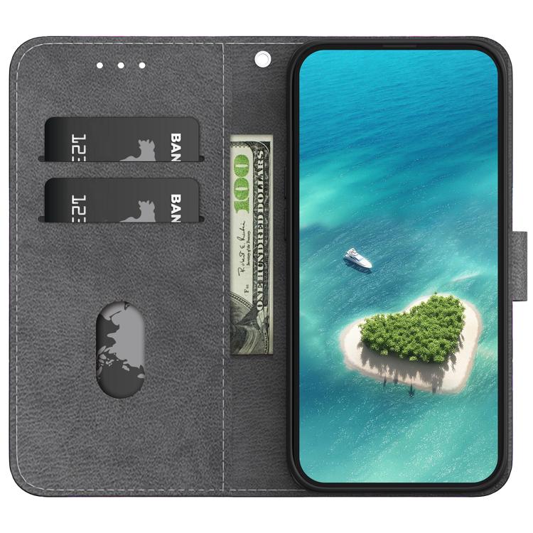 For iPhone 16e Crystal Texture Colored Drawing Leather Phone Case(Lotus) - iPhone 16e Cases by PMC TechLife | Online Shopping South Africa | PMC TechLife | Buy Now Pay Later Mobicred