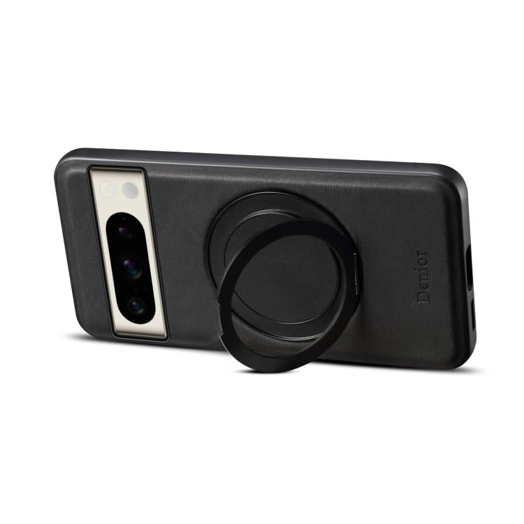 For Google Pixel 8 Pro Denior A14 Skin Feel Rotating Holder MagSafe Phone Case(Black) - free shipping - PMC TechLife - Order now!