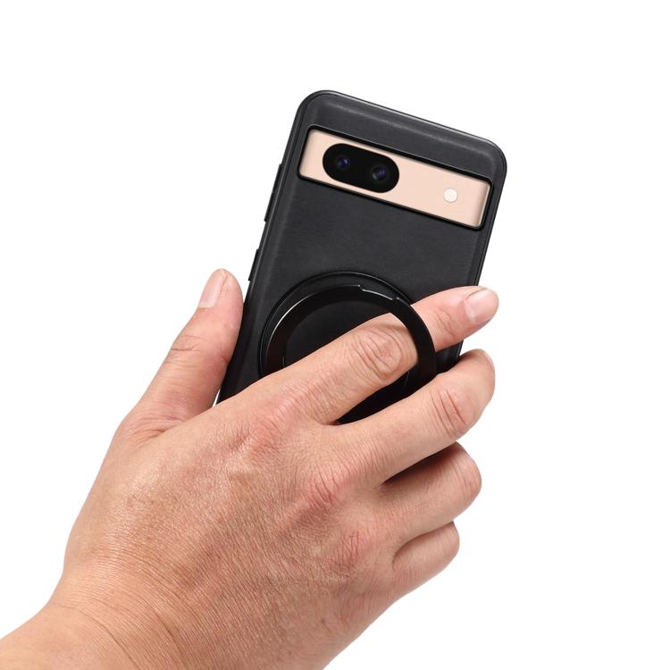 For Google Pixel 8a Denior A14 Skin Feel Rotating Holder MagSafe Phone Case(Black) - free shipping - PMC TechLife - Order now!