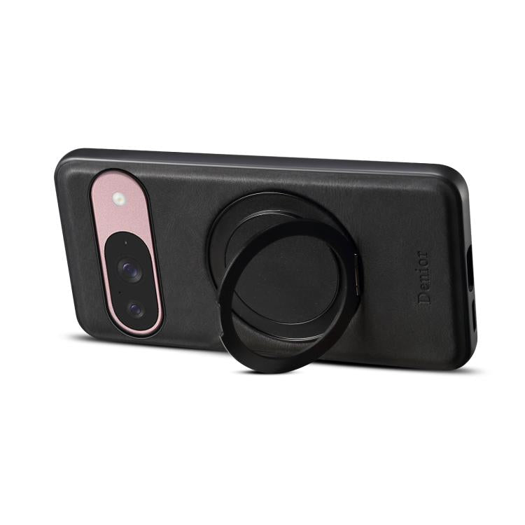 For Google Pixel 9 Denior A14 Skin Feel Rotating Holder MagSafe Phone Case(Black) - free shipping - PMC TechLife - Order now!