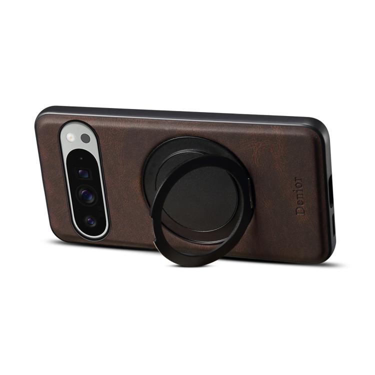 For Google Pixel 9 Pro XL Denior A14 Skin Feel Rotating Holder MagSafe Phone Case(Brown) - free shipping - PMC TechLife - Order now!