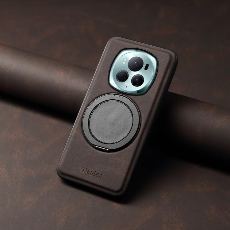 For Honor Magic6 Pro Denior A14 Skin Feel Rotating Holder MagSafe Phone Case(Brown) - free shipping - PMC TechLife - Order now!
