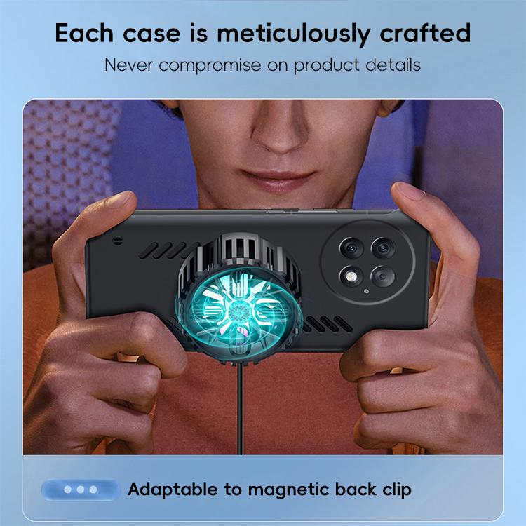 For OnePlus 13 All-inclusive Lens Frameless Graphene Cooling Phone Case(Navy Blue) - OnePlus Cases by PMc TechLife | Online Shopping South Africa | PMc TechLife | Buy Now Pay Later Mobicred