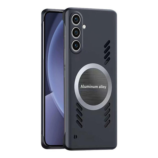 For Samsung Galaxy S25 5G All-inclusive Lens Frameless Graphene Cooling Phone Case(Black) - Galaxy S25 5G Cases by PMC Jewellery | Online Shopping South Africa | PMC Jewellery | Buy Now Pay Later Mobicred