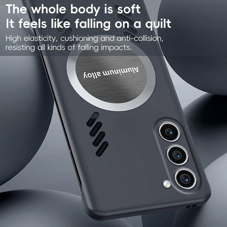 For Samsung Galaxy S23+ 5G All-inclusive Lens Frameless Graphene Cooling Phone Case(Black) - Galaxy S23+ 5G Cases by PMc TechLife | Online Shopping South Africa | PMc TechLife | Buy Now Pay Later Mobicred