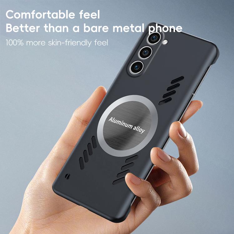 For Samsung Galaxy S23 5G All-inclusive Lens Frameless Graphene Cooling Phone Case(Black) - Galaxy S23 5G Cases by PMc TechLife | Online Shopping South Africa | PMc TechLife | Buy Now Pay Later Mobicred