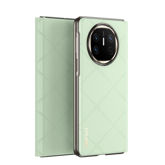 For Huawei Mate X6 Plain Leather Embossed MagSafe Magnetic Phone Leather Case(Green) - Huawei Cases by PMC Jewellery | Online Shopping South Africa | PMC Jewellery | Buy Now Pay Later Mobicred