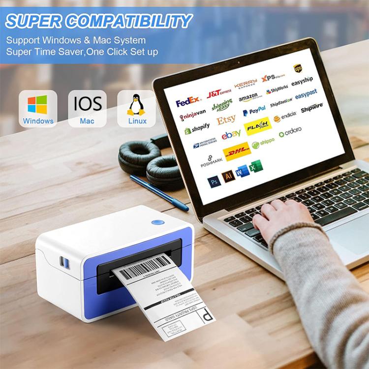 HPRT N51 Computer Version Express Electronic Waybill Printer, Plug:UK Plug(White) - Printer by PMC TechLife | Online Shopping South Africa | PMC TechLife | Buy Now Pay Later Mobicred