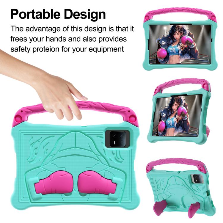 For Honor Pad X8a 11 inch Boxing Series Kickstand EVA Shockproof Tablet Case with Shoulder Strap(Mint Rose Red) - free shipping - PMC TechLife - Order now!