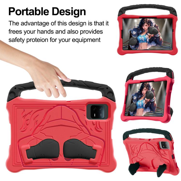 For Honor Pad X8a 11 inch Boxing Series Kickstand EVA Shockproof Tablet Case with Shoulder Strap(Red Black) - Honor by PMC TechLife | Online Shopping South Africa | PMC TechLife | Buy Now Pay Later Mobicred