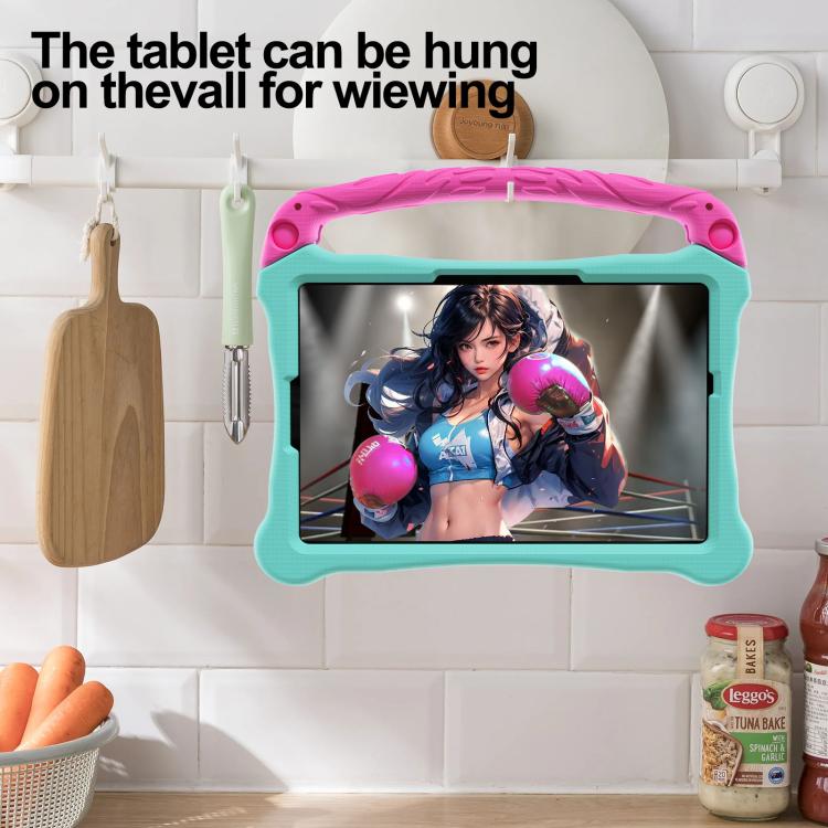 For Honor Tablet V7 11 inch Boxing Series Kickstand EVA Shockproof Tablet Case with Shoulder Strap(Mint Rose Red) - Honor by PMC TechLife | Online Shopping South Africa | PMC TechLife | Buy Now Pay Later Mobicred