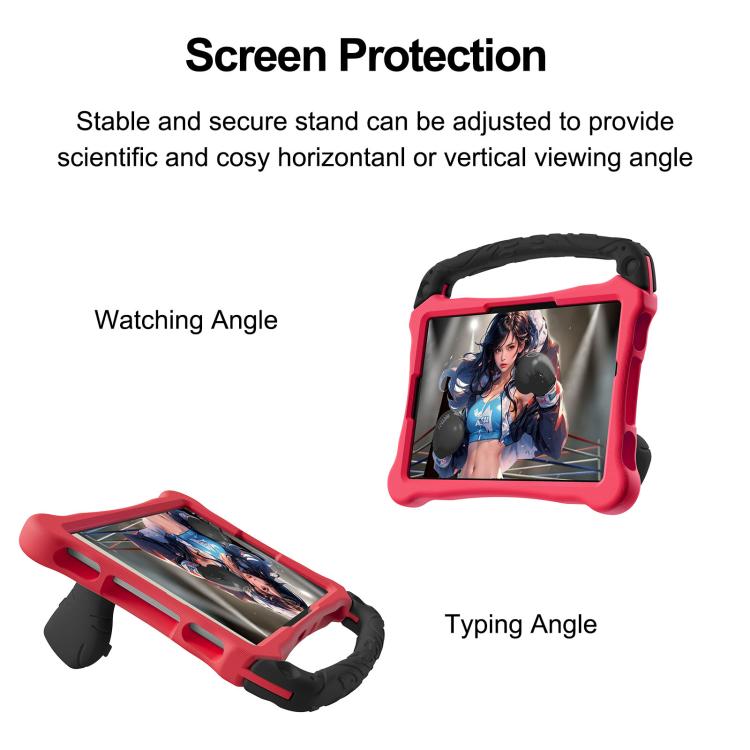 For Honor Tablet V7 11 inch Boxing Series Kickstand EVA Shockproof Tablet Case with Shoulder Strap(Red Black) - Honor by PMC TechLife | Online Shopping South Africa | PMC TechLife | Buy Now Pay Later Mobicred