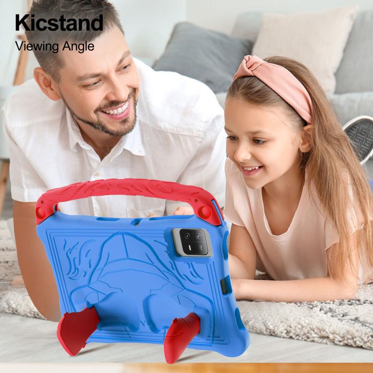 For Honor Tablet V7 11 inch Boxing Series Kickstand EVA Shockproof Tablet Case with Shoulder Strap(Blue Red) - Honor by PMC TechLife | Online Shopping South Africa | PMC TechLife | Buy Now Pay Later Mobicred