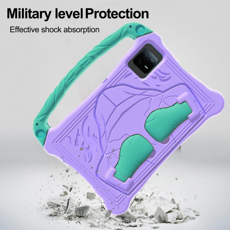 For Honor Tablet V7 11 inch Boxing Series Kickstand EVA Shockproof Tablet Case with Shoulder Strap(Purple Mint) - Honor by PMC TechLife | Online Shopping South Africa | PMC TechLife | Buy Now Pay Later Mobicred