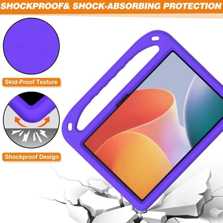 For Infinix Xpad 11 2024 Handle EVA Shockproof Tablet Case with Holder(Purple) - free shipping - PMC TechLife - Order now!