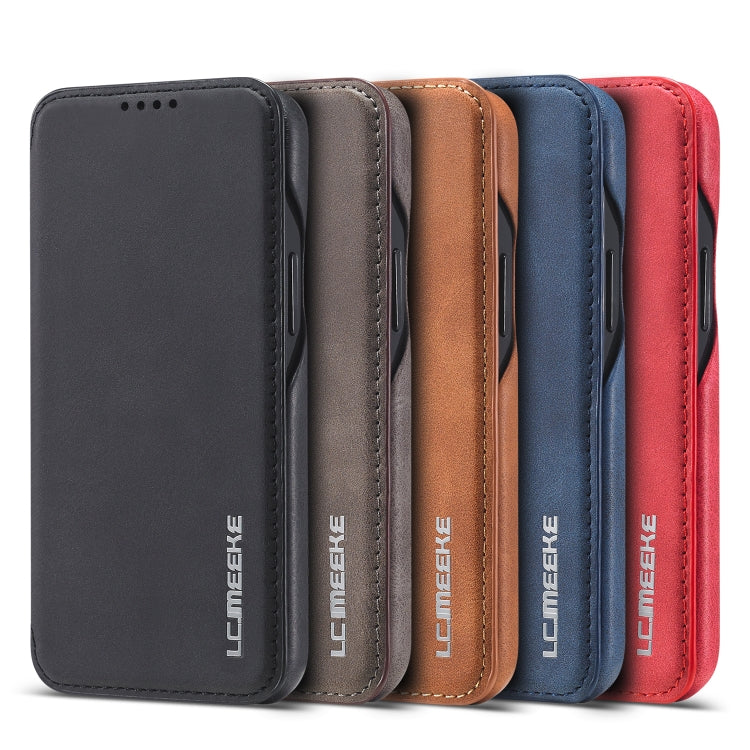 For iPhone 12 Pro Max LC.IMEEKE Hon Ancient Series Horizontal Flip Leather Case with Holder & Card Slot(Blue) - iPhone 12 Pro Max Cases by LC.IMEEKE | Online Shopping South Africa | PMC TechLife | Buy Now Pay Later Mobicred