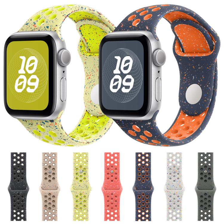 For Apple Watch 46mm / 49mm / 45mm / 44mm Coloful Silicone Watch Band(White Platinum) - free shipping - PMc TechLife - Order now!