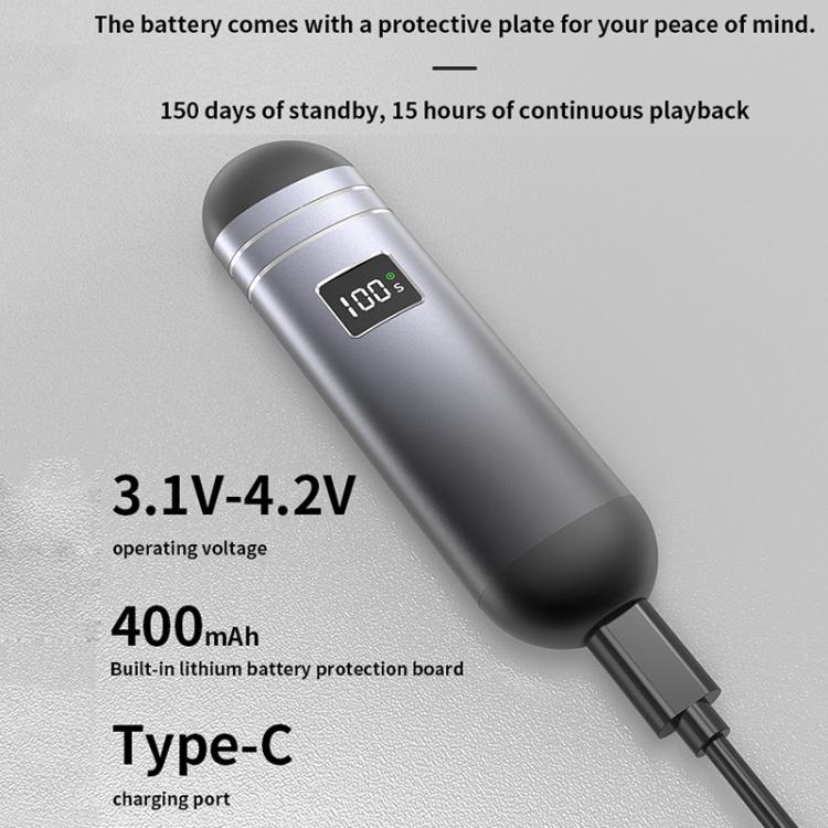 QY09 Bone Conduction Bluetooth 5.3  Sleep Speaker(Grey) - free shipping - PMC TechLife - Order now!