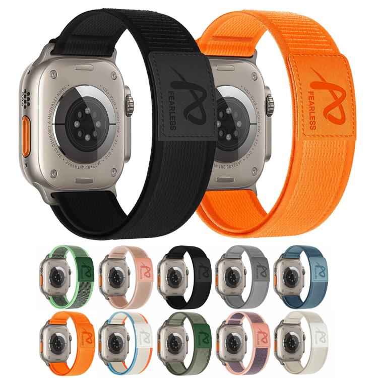 For Apple Watch 46mm / 49mm / 45mm / 44mm Fearless Trail Loop Nylon Band(Orange) - Watch Bands by PMc TechLife | Online Shopping South Africa | PMc TechLife | Buy Now Pay Later Mobicred
