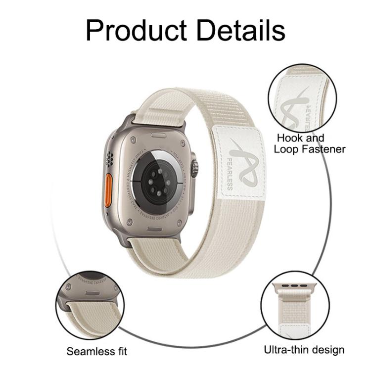 For Apple Watch 46mm / 49mm / 45mm / 44mm Fearless Trail Loop Nylon Band(Pink) - free shipping - PMc TechLife - Order now!