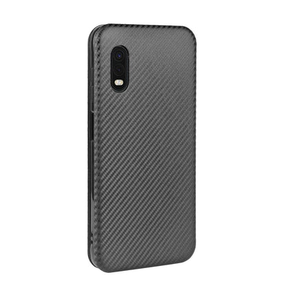 For Samsung Galaxy XCover Pro Carbon Fiber Texture Horizontal Flip TPU + PC + PU Leather Case with Rope & Card Slot(Black) - Galaxy Phone Cases by PMC Jewellery | Online Shopping South Africa | PMC Jewellery