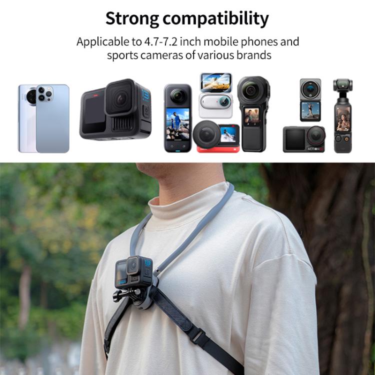 Magnetic Neck Mount Anti-shake Bracket, Type:11 in 1 Phone Clamp with Remote - free shipping - PMC TechLife - Order now!