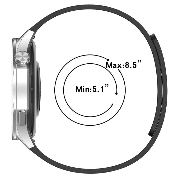 22mm Cloud Wood Grain Silicone Magnetic Watch Band(Midnight Blue Grey) - free shipping - PMc TechLife - Order now!