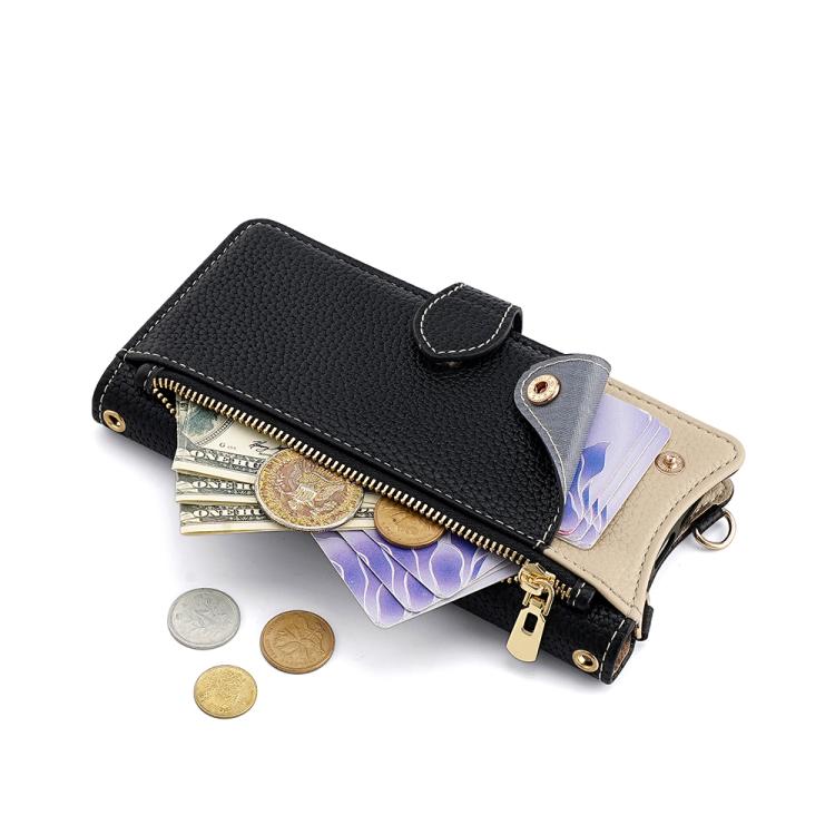 For Google Pixel 6 Pro Crossbody Chain Fishtail Litchi Leather Phone Case(Black) - Google Cases by PMC TechLife | Online Shopping South Africa | PMC TechLife | Buy Now Pay Later Mobicred