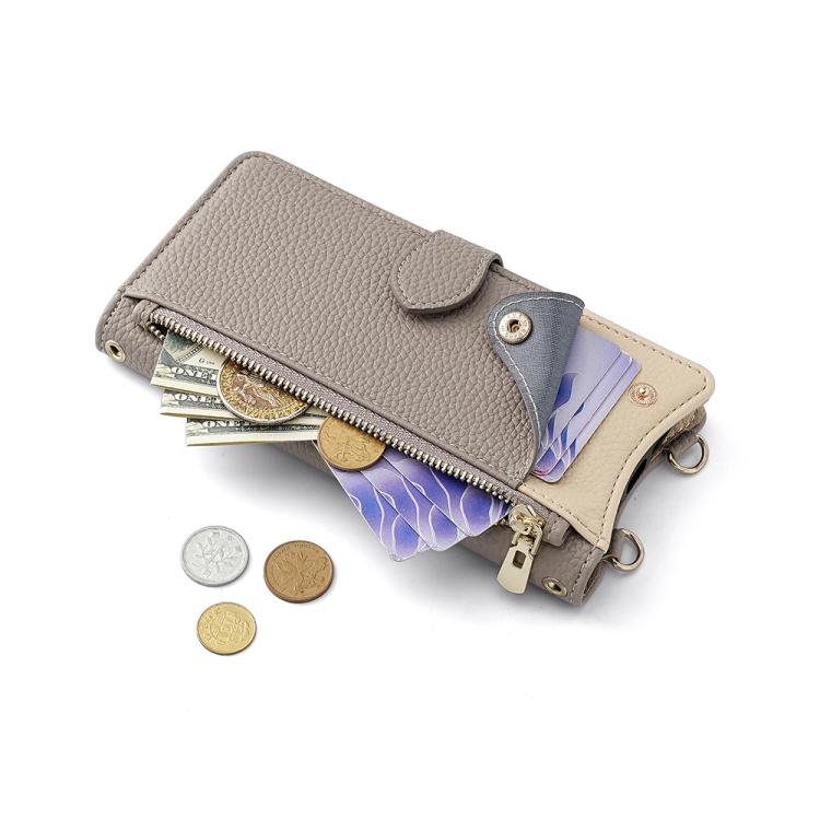 For Infinix Note 40 5G Crossbody Chain Fishtail Litchi Leather Phone Case(Grey) - Infinix Cases by PMC TechLife | Online Shopping South Africa | PMC TechLife | Buy Now Pay Later Mobicred